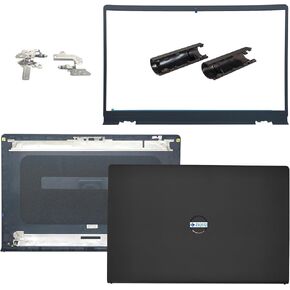 Replacement LCD Back Cover with Front Bezel with Hinges with Shaft Cover for DELL Inspiron 15 3510 3511 3515 3520 3525 Series Laptop 0WPN8 00WPN8 9WC73 09WC73 AP3LE000901 Black