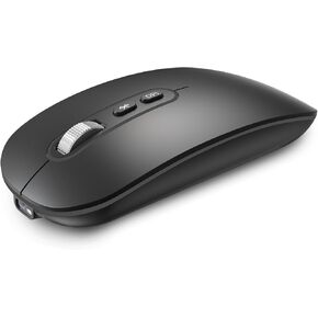 RaceGT Bluetooth Mouse, Rechargeable Wireless Mouse for MacBook Air/Pro, Silent Slim Bluetooth Mouse for iPad/Mac/Laptop/PC/Computer/Notebook/Chromebook