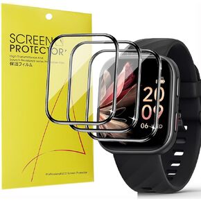Compatible for FITVII Fitness Tracker Screen Protector, [3 Pack] 3D Full Coverage PET Soft Screen Protector Film Compatible for FITVII HM57 1.85 Smart Watch 2024 (3 Pack)