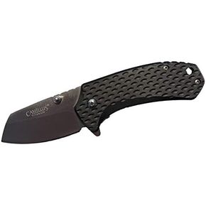 Camillus BOMBAT / 6" OVERALL / 2.25" DROP POINT BLADE / 420SS / BLACK GFN HANDLE