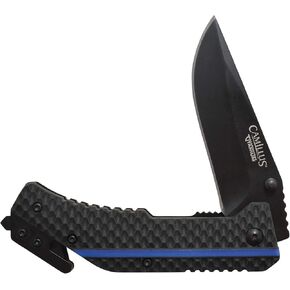 Camillus Thin Blue LINE / 7.75" Overall / 3.25" Blade/CARBONITRIDE Titanium™