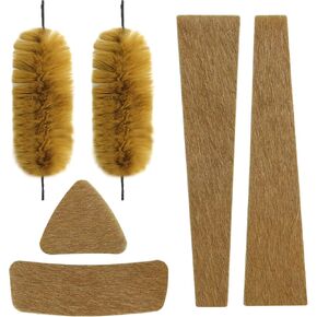 oubert Archery Bow String Silencers Kit Fur Bow Arrow Rest Leather Bow Limb Silencer Strip Archery Bow Silencers Set Accessories for Recurve Bow Longbow