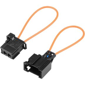 2PCS Car Fiber Optic Loop, Vehicle Female and Male Fiber Optic Bypass Loop Adapter Connector for Radio and Audio, Auto Diagnostic Device Tool Accessories, Universal for Most Cars