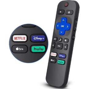Replacement for Roku-TV-Remote, Compatible for TCL Roku/Hisense Roku/Onn Roku/Sharp Roku Series Smart TVs (Not for Roku Stick and Box)