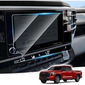 Anti-Reflexion Screen Protector Compatible with 2022-2025 Toyota Tundra (SR/SR5) and 2023-2025 Toyota Sequoia 9H Hardness Screen Tempered Glass 8-Inch Ultra Clear Anti Glare Accessories