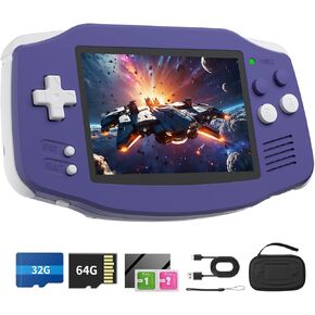 RG34XX Retro Handheld Game Console 3.4" IPS Screen 32G Linux 64-bit System RG 34XX Portable Video Gaming Console Support 5G WiFi Bluetooth,Streaming,HD TV Output,with Protecting Bag (Indigo)