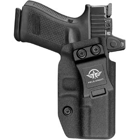 POLE.CRAFT IWB Kydex Holster Optics Cut Fits: Glock 19 MOS 19X 25 44 45 (Gen 1-5) & Glock 23 32 (Gen 3 4) - Glock 17 (Gen 1-5) / Glock 22 Glock 31 (Gen 3-4) Pistol - Inside Waistband Accessories