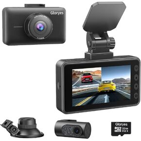 4K Vital Dash cam Car Camera - Dash Cam Front and Rear, 4K/3840 True Dash Camera for Cars,Dashcams 3.0'' IPS Screen with Night Vision,Car Dash Cam Front and Back 24H Parking,Free 32G,Support 512GB