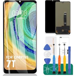 OLED for Oneplus 7T LCD Screen Replacement for Oneplus 7T HD1901 Touch Screen Display HD1903 HD1900 Digitizer Repair Kits (with Fingerprint Function)