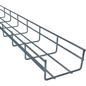 Electriduct 4mm Wire Cable Tray System 20 Feet (Pack of 4 x 5 Feet), 2" Depth 4" Width, with Fittings Ceiling Mounting Installation Kit, Silver (Zinc Plated Steel)