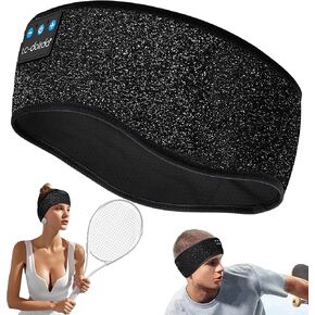 LC-dolida Headband Headphones Bluetooth 5.4 Headband, Sleep Headphones with Ultra-Thin HD Stereo Speaker, Sleep Headband Earphones Wireless for Workout Yoga Insomnia Running Meditation Gifts