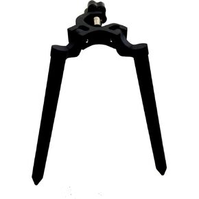Mini Prism Bipod, Aluminum 10" legs Mini Bipod Accepts Prism Pole Survey Pole OR Surveying Prism & Prism Rod