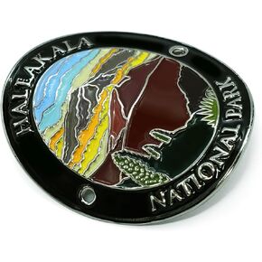 Haleakala National Park Walking Medallion Stick Hiking, Lightweight Medallion Walking Stick for Easy Transport, Trekking Hiking Walking Pole Stick
