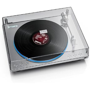 FiiO TT13 Fully Automatic Vinyl Stereo Turntable(Analog), Powerful Phono preamp, Dust Cover, Die-cast Aluminum Platter (TT13 Silver Bluetooth)