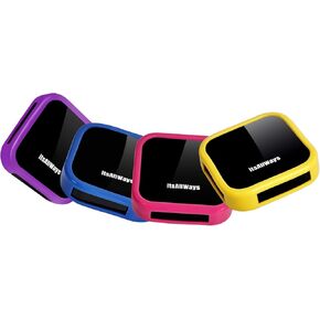 2 in 1 Wireless Carplay Adapter & Android Auto Adapter with Colorful Silicon Protectors, Converts Factory Wired CarPlay to Wireless, Plug and Play AI Box for iOS 10+/ Android 11+ (Pink+Purple)