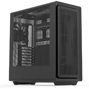 Rosewill Helium Air Black Mid Tower Computer Gaming Case, Mesh Panel, E-ATX, Tool-Less, High-Airflow, 1x 140mm PWM Fan