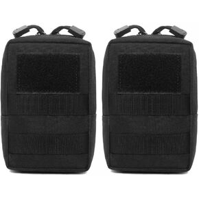 DONGKER Molle Pouches,2 PCS 1000D Nylon Tactical Dog Side Bags for Dog Walking Hiking Hunting Camping
