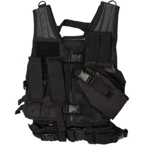 NcSTAR unisex adult NcStar Tactical Vest Childrens Black XS S, Black, Small US