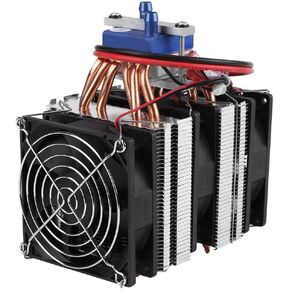 DC 12V Thermoelectric Cooler Peltier System Semiconductor Refrigeration Water Chiller Cooling Device for Fish (180W for 40L)