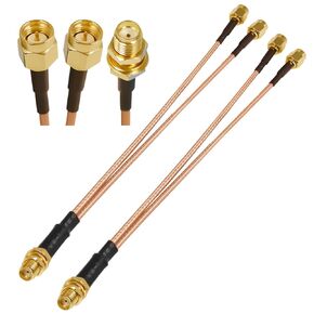 2PCS RG316 SMA Antenna Splitter Coaxial Cable, SMA Female to Dual SMA Male Jumper Cable,6Inch(15cm) SMA Splitter Female to 2 Male Pigtail Cable for FPV Drone, Ham Radio,Router