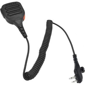 Radio Mic Speakec Microphone Shoulder Mics for Hytera bd502i bd612i md666 u pd402i pd562i pd662 sm08n1 tc508 Walkie Talkies (Tan)