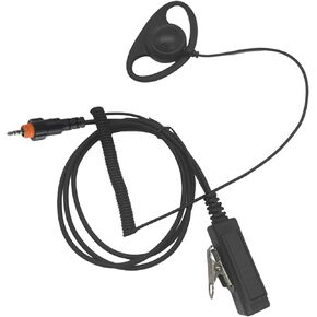 Walkie Talkie Ear Piece D Shape D-Ring Loop Shaped Earpiece Surveillance Headset Headphone with Mic Earphone for Motorola Radio CLP Series CLP 1010, CLP 1040, CLP 1060