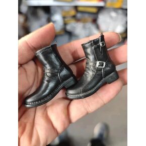 ximitoy Q4-23 Soldier 1/6 Scale Black Shoes Boots for 12'' Male Figure