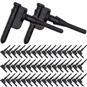 CPU Fan Rubber Screws, PC CPU Fans Black Rubber Reducing Noise Anti-Vibration Screws, Computer Cooling Fan Soft Rubber Mounting Screws for PCCOOLER Fan (50 Pcs)