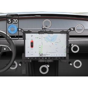 for Tesla Phone Mount,for Model 3/Y/Cybertruck Phone Mount Accessories【Metal Pull Rod】 for Tesla Magnetic Phone Holder Fits iPhone 16 Pro Max Plus 15 14 13 12