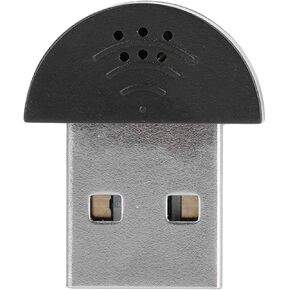 Meiyya USB Microphone, 360° Omnidirectional High Sensitivity Super Mini USB 2.0 Microphone Mic for Computer PC for Laptop PC(Black)