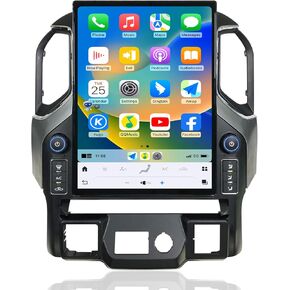 Qualcomm Car Radio for Chevrolet Silverado GMC Sierra 2019-2021 Stereo Radio Replacement Carplay Android Auto Upgrade Android 13 8+128G 15.6 Inch 2K IPS Touch Screen Tesla Style GPS Navigation