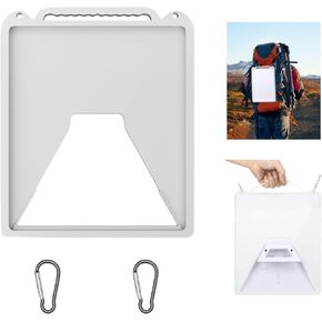 for Starlink Mini Protective Case- Silicone Cover Portable for Starlink Mini Satellite Dish, Anti-Bump Protector Travel Handle Case with Hook for Outdoor (Grey)