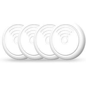 Smart Tags 4 Pack Item Finders Work with Apple Find My (iOS only), IP65 Bluetooth Tracker Locator for Keys Bags Luggage
