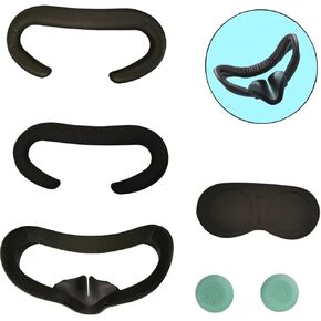 Removable Facial Interface Bracket, VR Facial Interface for Oculus Quest 2, VR Accessories Set, with Soft Foam Face Covers, Nose Pad, Lens Cover Pad