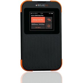 SIMO Solis 5G WiFi Mobile Hotspot for Travel, Local and International Coverage Router, Multi-Carrier Access, No Contract or SIM Card Required, 16 Connected Devices + 1 Year of USA Unlimited Data
