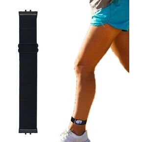 Adjustable Elastic Armband or Ankle Band for Compatible with Samsung Galaxy Fit 3 Smartwatch, Stretchy Band for Men and Women (Black, Medium)