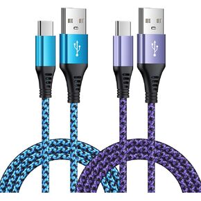 [2-Pack,6FT]USB Type C Cable Fast Charging for Google Pixel 6,Android Charger Cable Type C Charging Cord for Google Pixel 8 Pro/8/7a/7 Pro/6 Pro/6a/5a/4a/5;Samsung Galaxy S24/S23/S22/S21Ultra/A54/A34
