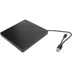 Pomya External DVD Drive USB 3.0 Protable CD DVD ROM for Laptop Desktop, USB2.0 USB3.0 Compatible with