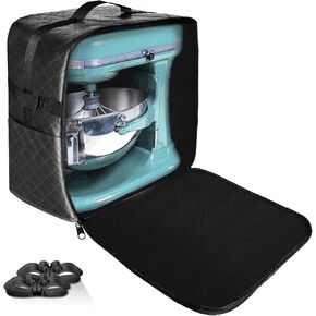 Stand Mixer Bag with Cord Organizers Compatible with KitchenAid Mixer 5-8 Quart with Pockets for Kitchen Aid Accessories and Attachments