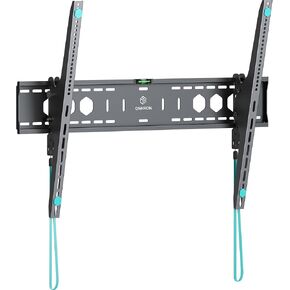 ONKRON Tilting TV Wall Mount for 60-110 Inch Screen up to 264.6 lbs, Extra Large TV Wall Mount Low Profile 200x200-900x600 VESA Heavy Duty TV Mount Tilt/Ultra Slim TV Wall Mount Flush Black