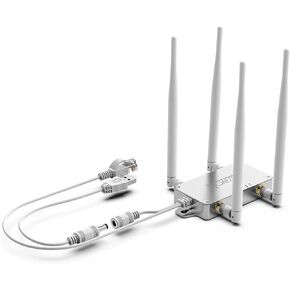 VONETS VBG1200 Industrial Mini Dual Band 2.4GHz/5GHz WiFi Bridge/Router/WiFi to Ethernet Adapter/AC1200 WiFi Signal Range Extender 1 RJ45 Male (10/100Mbps) USB/DC Powered for DVR IP Camera AGV