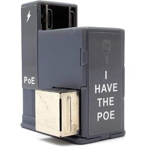 Poe Texas Poe+ Power and Data Adapter للأجهزة اللوحية والأجهزة لـ USB -C لـ POS ، اللافتات الرقمية ، والمزيد - 802.3at POE+ إلى توصيل الطاقة USB -C - يمتد الشحن وتسليم البيانات إلى 328 قدمًا