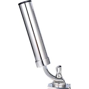 Amarine Made Stainless Steel 316 Heavy Duty Top Mounted or Side Mounted Angle Adjustable Rod Holder - 8201sa (1-Pack)