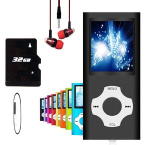 MP3 Player / MP4 Player, Hotechs MP3 Music Player with 32GB Memory SD Card Slim Classic Digital LCD 1.82'' Screen Mini USB Port with FM Radio, Voice Record