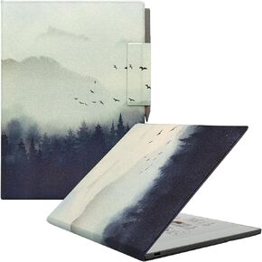 Case for Remarkable Paper Pro Color 11.8'',Ultra-Thin Leather Cover Auto Sleep/Wake Book Folio Cover with Pen Magnetic Buckle for Remarkable Paper Pro Tablet 2024 Released (Misty Forest)