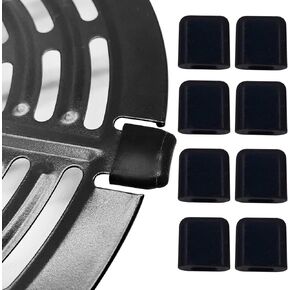 Air Fryer Rubber Bumpers, 8 PCS Premium Rubber Feet, Silicone Pieces, Rubber Tips, Anti-scratch Protective Cover for Air Fryer Tray, Air Fryer Replacement Parts for Chefman Gowise PowerXL Dash Etc