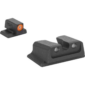 MEPRO Hyper-Bright tritium Night Sights Compatible with S&W M&P M&P Shield, Green tritium dots,Extra Bright Colored Front photoluminescent Night Sight, U Notch Rear Glow on Sights by Meprolight