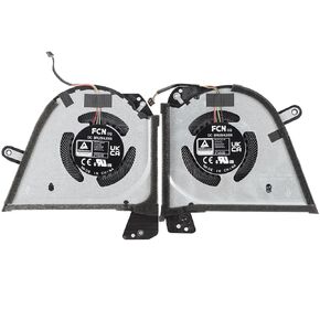 Replacement New CPU+GPU Cooling Fan for ASUS ROG Zephyrus G16 (2023) GU603V GU603VI GU603VU GU603VV Series, P/N: FQAX DFSCL42P06593E 13NR0BL0T07011, FQAY DFSCL42P06593E 13NR08BL0T06111 DC5V 0.6A
