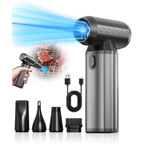 Duster Air Air مضغوط Oimye ، 180000 دورة في الدقيقة قابلة لإعادة الشحن الكهربائية اللاسلكية duster 3 تروس قابلة للتعديل مع إضاءة LED ومحرك بدون فرش ، منفاخ هواء عالي السرعة قابل لإعادة الاستخدام للداخلية ، والخارجية ، والسيارة ، والمنزل