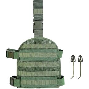 TAFTACFR Tactical Heavy Duty Mesh MOLLE Drop Leg Platform Universal Drop Leg Panel with Adjustable Belt & Thigh Straps